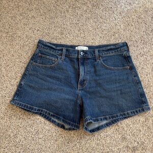 Abercrombie & Fitch mid rise a-line Jean shorts